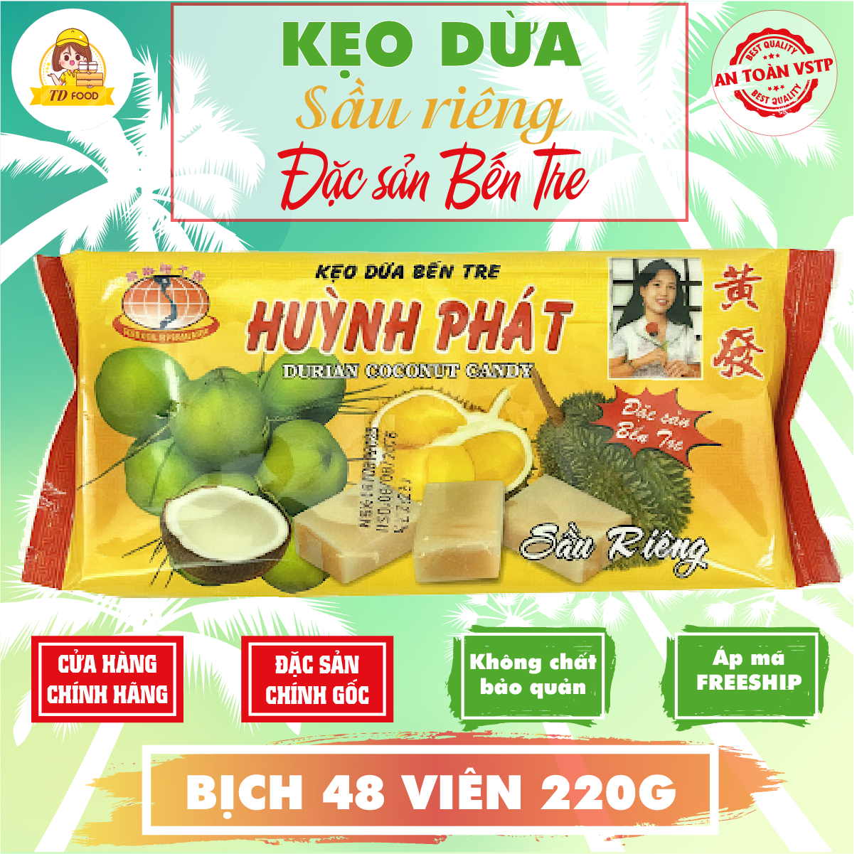 Kẹo dừa sầu riêng