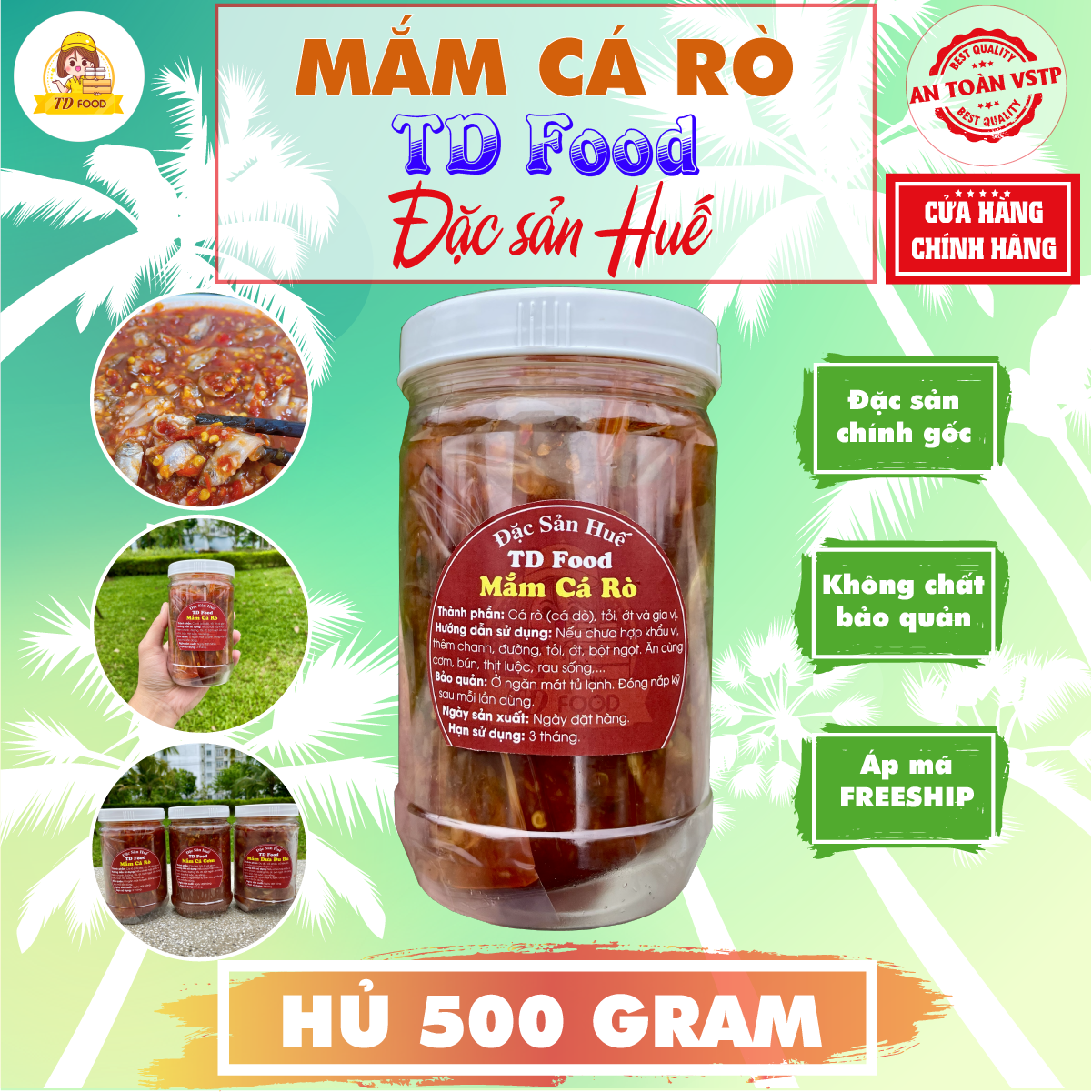 Mắm cá rò TD Food - Đặc sản Huế